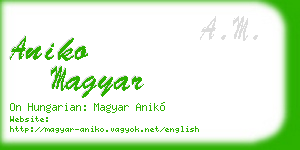 aniko magyar business card